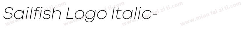 Sailfish Logo Italic字体转换